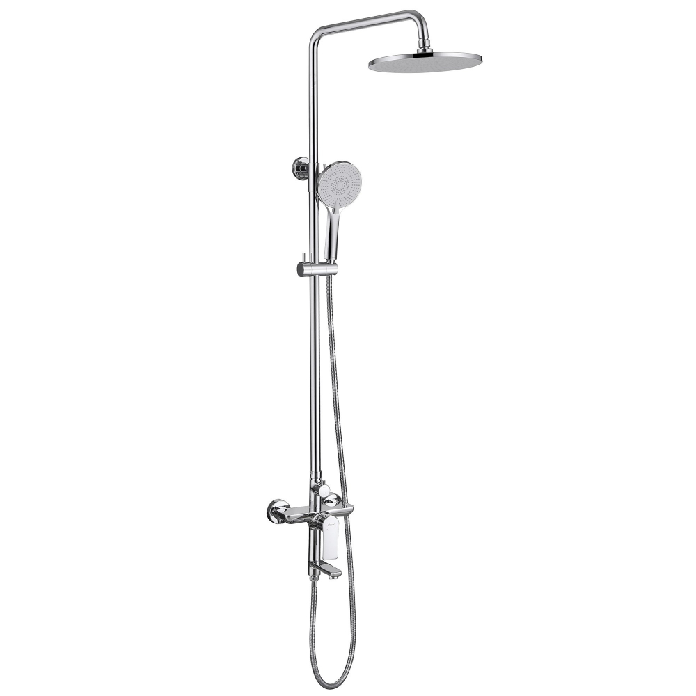 Душевая стойка с изливом, хром, ABBER Weiss Insel AF8016N