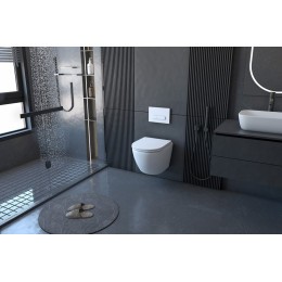 Унитаз ABBER Bequem AC1100 подвесной белый, безободковый