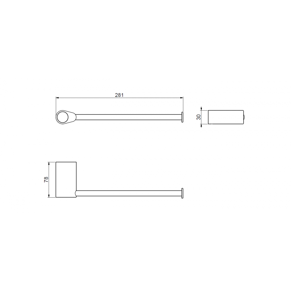 Полотенцедержатель ART&MAX VERONA PUSH AM-M-026-CR