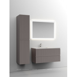 Тумба с раковиной Sancos Snob T 100 см SNT100LSM левая, doha soft