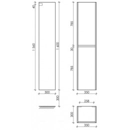 Пенал Sancos Smart PSM35E белый