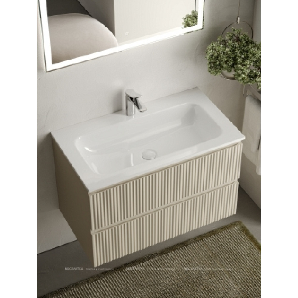 Тумба с раковиной Sancos Snob R 80 см SNR80CE beige soft