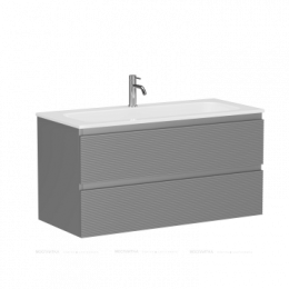 Тумба под раковину Sancos Folk 100 см FL100ES ergraut soft
