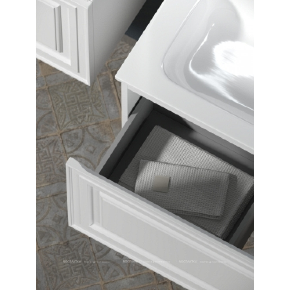 Тумба с раковиной Sancos Very 100 см VR100RW правая, bianco