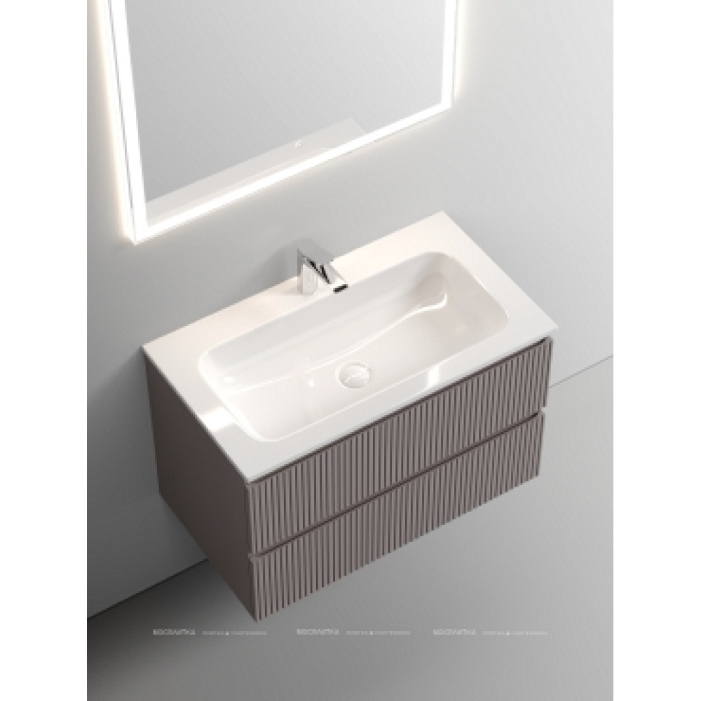 Тумба с раковиной Sancos Snob T 80 см SNT80SM doha soft