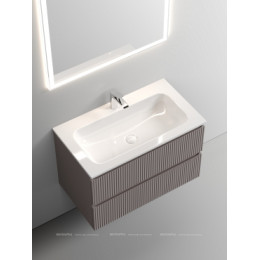 Тумба с раковиной Sancos Snob T 80 см SNT80SM doha soft