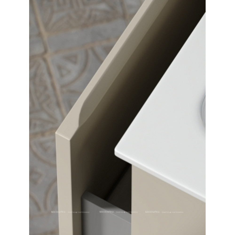 Тумба с раковиной Sancos Very 100 см VR100LCE левая, beige soft
