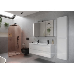 Тумба с раковиной Sancos Libra, 119 см., эмаль белый, LB120-2W