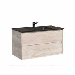 Тумба подвесная SANCOS Marmi 2.0 890х445х520 с двумя ящиками оснащенными доводчиками скрытого монтажа