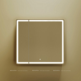 Зеркальный шкаф Sancos Mirror 80 см MI80ECH с подсветкой, дуб чарльстон