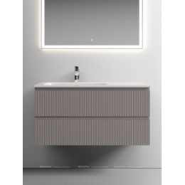 Тумба с раковиной Sancos Snob T 100 см SNT100LSM левая, doha soft