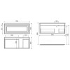 Тумба с раковиной Sancos Very 100 см VR100RW правая, bianco