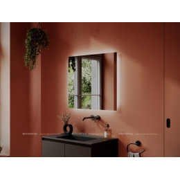 Зеркало Sancos Square 80 см SQ800 с подсветкой