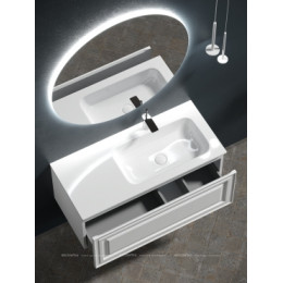 Тумба с раковиной Sancos Very 100 см VR100RW правая, bianco