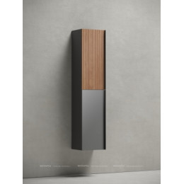 Шкаф-пенал Sancos Delta 35 см PDL35GR дуб красный \/ графит