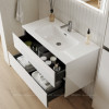 Тумба с раковиной Sancos Cento, 89 см., эмаль белый, CN90W