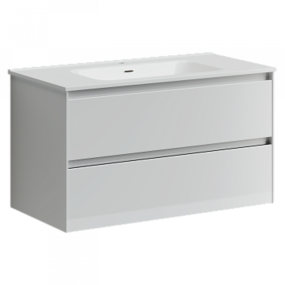 Тумба с раковиной Sancos Cento, 89 см., эмаль белый, CN90W