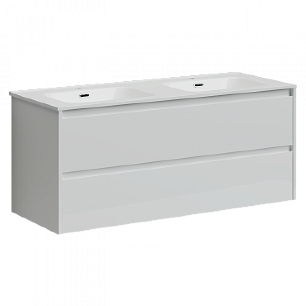 Тумба с раковиной Sancos Libra, 119 см., эмаль белый, LB120-2W