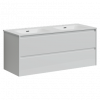 Тумба с раковиной Sancos Libra, 119 см., эмаль белый, LB120-2W