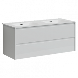 Тумба с раковиной Sancos Libra, 119 см., эмаль белый, LB120-2W