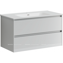 Тумба с раковиной Sancos Cento, 89 см., эмаль белый, CN90W