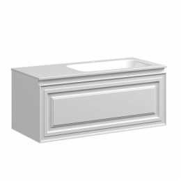 Тумба с раковиной Sancos Very 100 см VR100RW правая, bianco