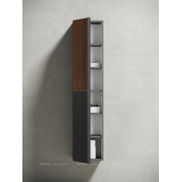 Шкаф-пенал Sancos Delta 35 см PDL35GR дуб красный \/ графит