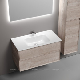 Тумба подвесная SANCOS Marmi 2.0 890х445х520 с двумя ящиками оснащенными доводчиками скрытого монтажа