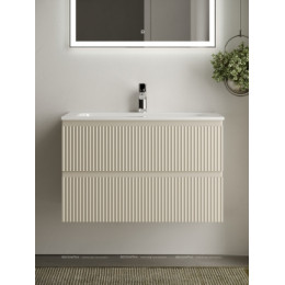 Тумба с раковиной Sancos Snob R 80 см SNR80CE beige soft