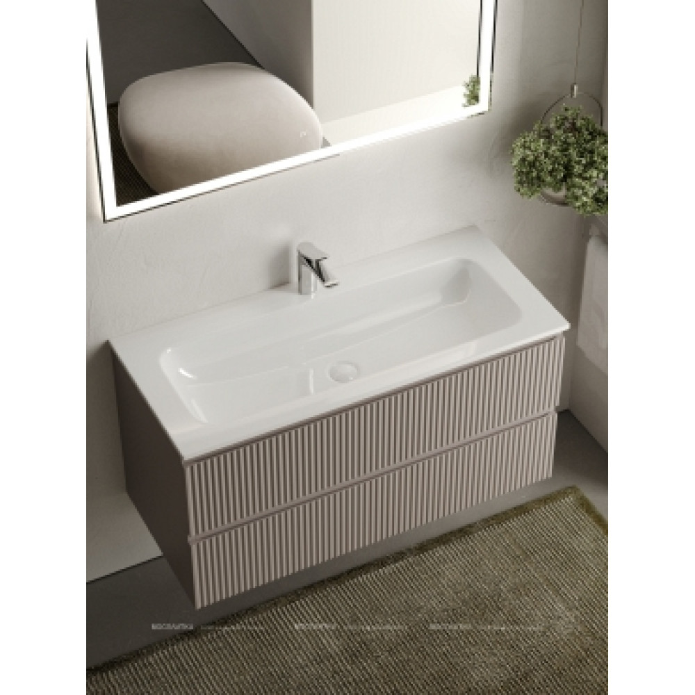 Тумба с раковиной Sancos Snob R 100 см SNR100SM doha soft