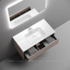 Тумба подвесная SANCOS Marmi 1.0 890х445х520 c одним ящиком оснащенным доводчиками скрытого монтажа и открытой нишей