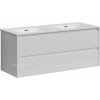 Тумба с раковиной Sancos Libra, 119 см., эмаль белый, LB120-2W