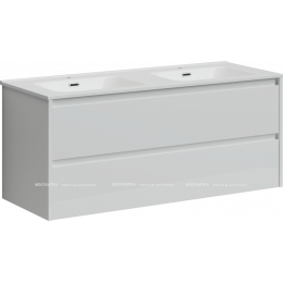 Тумба с раковиной Sancos Libra, 119 см., эмаль белый, LB120-2W