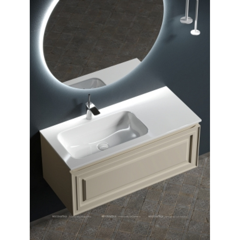Тумба с раковиной Sancos Very 100 см VR100LCE левая, beige soft