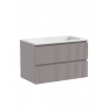 Тумба с раковиной Sancos Snob T 80 см SNT80SM doha soft