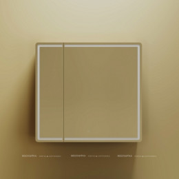 Зеркальный шкаф Sancos Mirror 80 см MI80ECH с подсветкой, дуб чарльстон