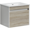 Тумба с раковиной Sancos Smart, 59 см., эмаль белый, SM60E