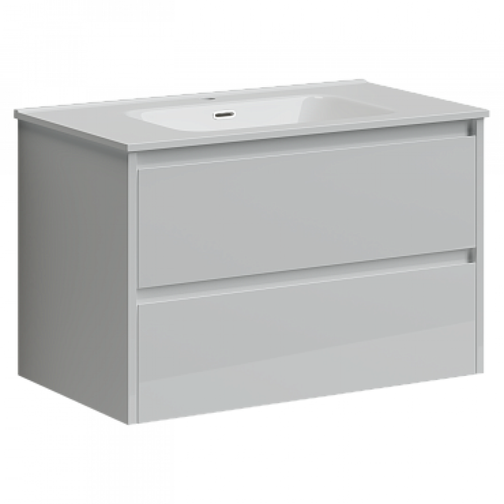Тумба с раковиной Sancos Libra, 79 см., эмаль белый, LB80W