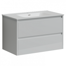 Тумба с раковиной Sancos Libra, 79 см., эмаль белый, LB80W