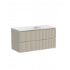 Тумба с раковиной Sancos Snob R 100 см SNR100LCE левая, beige soft