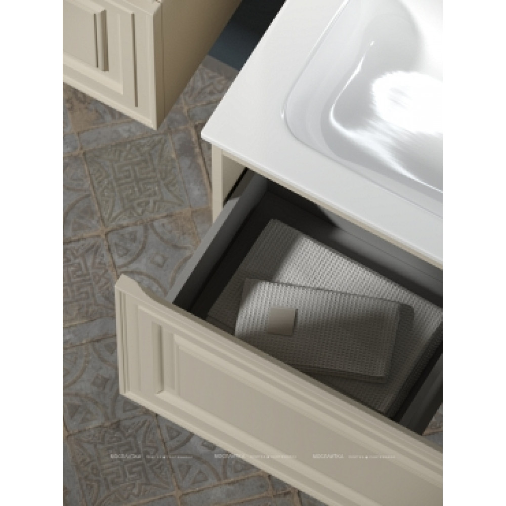 Тумба с раковиной Sancos Very 100 см VR100LCE левая, beige soft