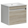 Тумба с раковиной Sancos Smart, 59 см., эмаль белый, SM60E