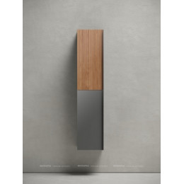 Шкаф-пенал Sancos Delta 35 см PDL35GR дуб красный \/ графит