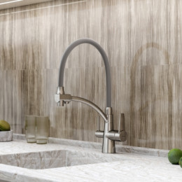 Смеситель для кухонной мойки Sancos Eri SC4001BN брашированный никель