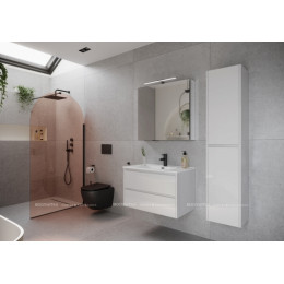 Тумба с раковиной Sancos Libra, 79 см., эмаль белый, LB80W