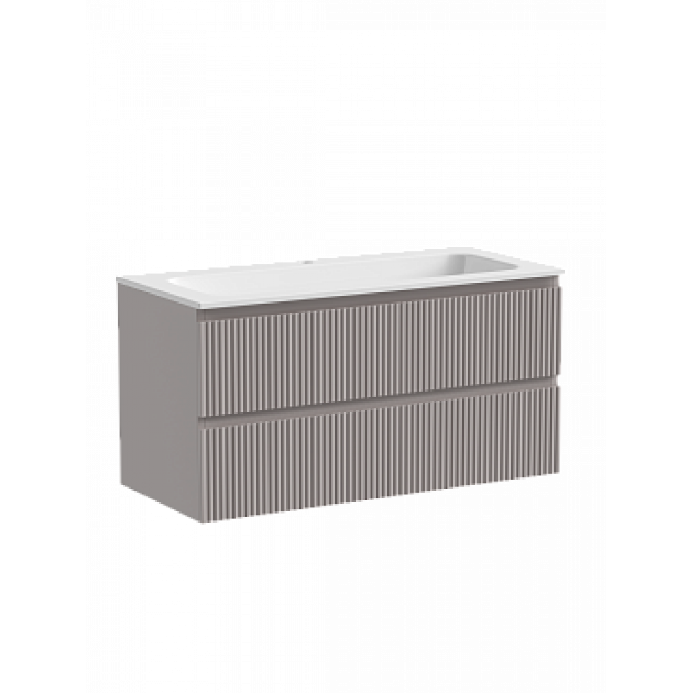 Тумба с раковиной Sancos Snob R 100 см SNR100SM doha soft
