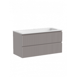 Тумба с раковиной Sancos Snob R 100 см SNR100SM doha soft