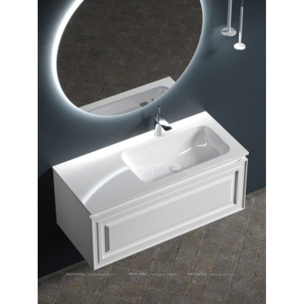 Тумба с раковиной Sancos Very 100 см VR100RW правая, bianco