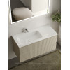 Тумба с раковиной Sancos Snob R 100 см SNR100LCE левая, beige soft