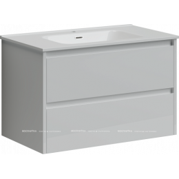 Тумба с раковиной Sancos Libra, 79 см., эмаль белый, LB80W